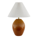 Modern European furniture - Ceramic Pleated Linen Table Lamp - www.oroatrade.com