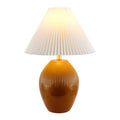 Modern European furniture - Ceramic Pleated Linen Table Lamp - www.oroatrade.com