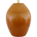 Modern European furniture - Ceramic Pleated Linen Table Lamp - www.oroatrade.com