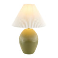 Modern European furniture - Ceramic Pleated Linen Table Lamp - www.oroatrade.com