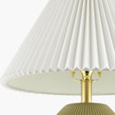 Modern European furniture - Ceramic Pleated Linen Table Lamp - www.oroatrade.com