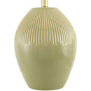 Modern European furniture - Ceramic Pleated Linen Table Lamp - www.oroatrade.com