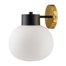 Contract furniture - White Glass Sphere Wall Lamp - www.oroatrade.com