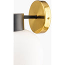 Contract furniture - White Glass Sphere Wall Lamp - www.oroatrade.com