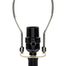 Contract furniture - Black Iron Linen Table Lamp - www.oroatrade.com