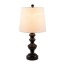 Contract furniture - Black Iron Linen Table Lamp - www.oroatrade.com