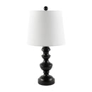 Contract furniture - Black Iron Linen Table Lamp - www.oroatrade.com