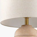 Contract furniture - Beige Linen Ceramic Table Lamp - www.oroatrade.com
