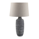 Contract furniture - Gray Linen Accent Table Lamp L - www.oroatrade.com