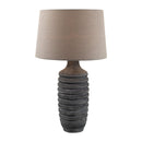 Contract furniture - Gray Linen Accent Table Lamp L - www.oroatrade.com