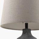 Contract furniture - Gray Linen Accent Table Lamp L - www.oroatrade.com
