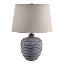 Contract furniture - Gray Linen Accent Table Lamp S - www.oroatrade.com