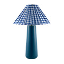Contract furniture - Blue Linen Accent Table Lamp - www.oroatrade.com