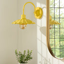 Modern European furniture - Scalloped Metal Shade Wall Lamp - www.oroatrade.com
