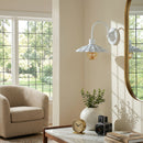 Modern European furniture - Scalloped Metal Shade Wall Lamp - www.oroatrade.com