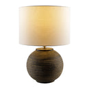 Contract furniture - Glazed Black Ceramic Table Lamp - www.oroatrade.com