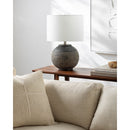 Contract furniture - Glazed Black Ceramic Table Lamp - www.oroatrade.com