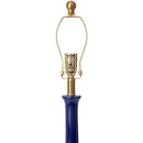 Contract furniture - Blue Linen Ceramic Table Lamp - www.oroatrade.com