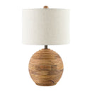 Modern European furniture - Natural Acacia Accent Table Lamp - www.oroatrade.com