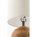 Modern European furniture - Natural Acacia Accent Table Lamp - www.oroatrade.com