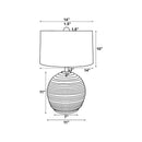 Modern European furniture - Natural Acacia Accent Table Lamp - www.oroatrade.com