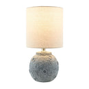 Modern European furniture - Textured Round Base Table Lamps (2) - www.oroatrade.com