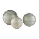 Contract furniture - Glass Sphere Outdoor Sculpture Set (3) - www.oroatrade.com