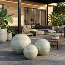 Contract furniture - Glass Sphere Outdoor Sculpture Set (3) - www.oroatrade.com