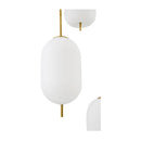Modern European furniture - 3-Light White Glass Chandelier - www.oroatrade.com