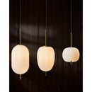 Modern European furniture - 3-Light White Glass Chandelier - www.oroatrade.com