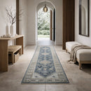 Modern furniture - Fringed Wool Printed Table Runner - www.oroatrade.com