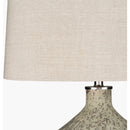 Modern European furniture - Distressed Taupe Glass Table Lamp - www.oroatrade.com