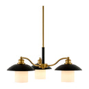 Modern European furniture - Black Iron 3-Light Chandelier - www.oroatrade.com