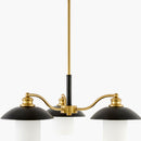 Modern European furniture - Black Iron 3-Light Chandelier - www.oroatrade.com