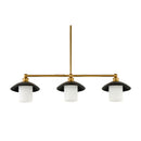Modern European furniture - Black Iron 3-Light Chandelier - www.oroatrade.com