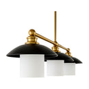 Modern European furniture - Black Iron 3-Light Chandelier - www.oroatrade.com
