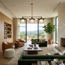 Modern European furniture - Black Iron 3-Light Chandelier - www.oroatrade.com
