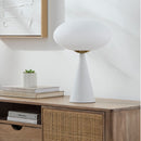 Hospitality furniture - White Conical Iron Table Lamp - www.oroatrade.com