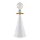 Hospitality furniture - White Conical Iron Table Lamp - www.oroatrade.com