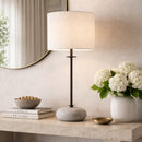 Hospitality furniture - White Linen Floor Lamp - www.oroatrade.com