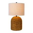 Modern European furniture - Natural Beige Seagrass Table Lamp - www.oroatrade.com