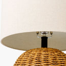 Modern European furniture - Natural Beige Seagrass Table Lamp - www.oroatrade.com