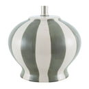 Modern European furniture - Lined Round Ceramic Table Lamp - www.oroatrade.com