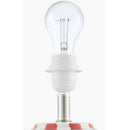 Modern European furniture - Lined Round Ceramic Table Lamp - www.oroatrade.com