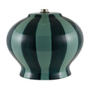 Modern European furniture - Lined Round Ceramic Table Lamp - www.oroatrade.com
