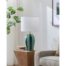 Modern European furniture - Striped Ceramic Table Lamp - www.oroatrade.com