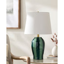 Modern European furniture - Striped Ceramic Table Lamp - www.oroatrade.com