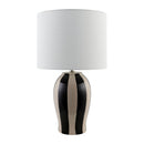 Modern European furniture - Striped Ceramic Table Lamp - www.oroatrade.com