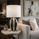 Modern European furniture - Striped Ceramic Table Lamp - www.oroatrade.com