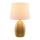 Contract furniture - Yellow Striped Ceramic Table Lamp - www.oroatrade.com